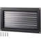 Foundation Flood Vent, Wall Mounted Black Steel Flood Vent for Garages, Crawlspaces & Full Height Enclosures