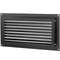 Foundation Flood Vent, Wall Mounted Black Steel Flood Vent for Garages, Crawlspaces & Full Height Enclosures