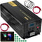 Pure Sine Wave Inverter AC, Car Power Converter with LCD, USB, Remote Control for RV, Truck, Home, Solar Backup