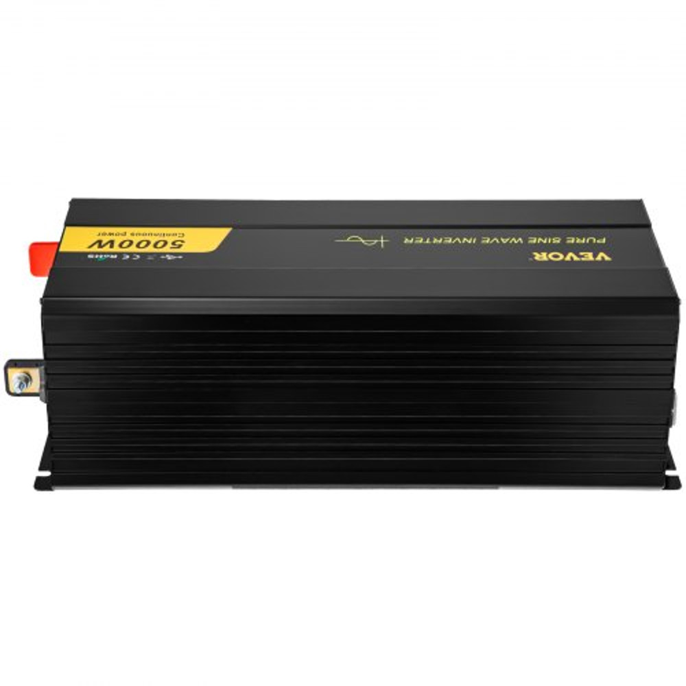 Pure Sine Wave Inverter AC, Car Power Converter with LCD, USB, Remote Control for RV, Truck, Home, Solar Backup