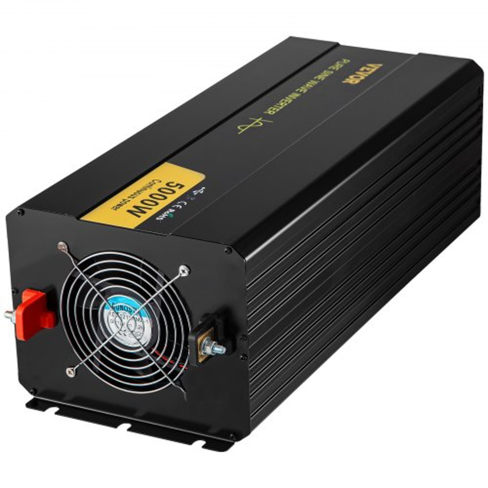 Pure Sine Wave Inverter AC, Car Power Converter with LCD, USB, Remote Control for RV, Truck, Home, Solar Backup