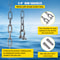 Anchor Chain for Boats, Stainless Steel Chain with Shackles, 7120lbs Anchor Lead Chain Breaking Load