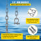 HeavyDuty 38 Galvanized Anchor Chain For Boats 11650lbs Lead Chain 9460lbs Shackle Break Load 5