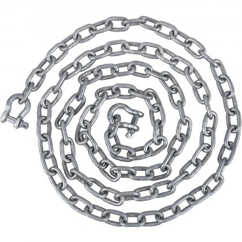 HeavyDuty 38 Galvanized Anchor Chain For Boats 11650lbs Lead Chain 9460lbs Shackle Break Load 6