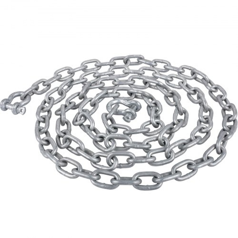HeavyDuty 38 Galvanized Anchor Chain For Boats 11650lbs Lead Chain 9460lbs Shackle Break Load 8