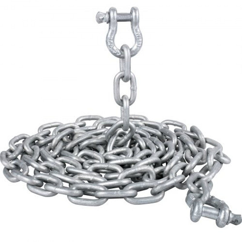 HeavyDuty 38 Galvanized Anchor Chain For Boats 11650lbs Lead Chain 9460lbs Shackle Break Load 7