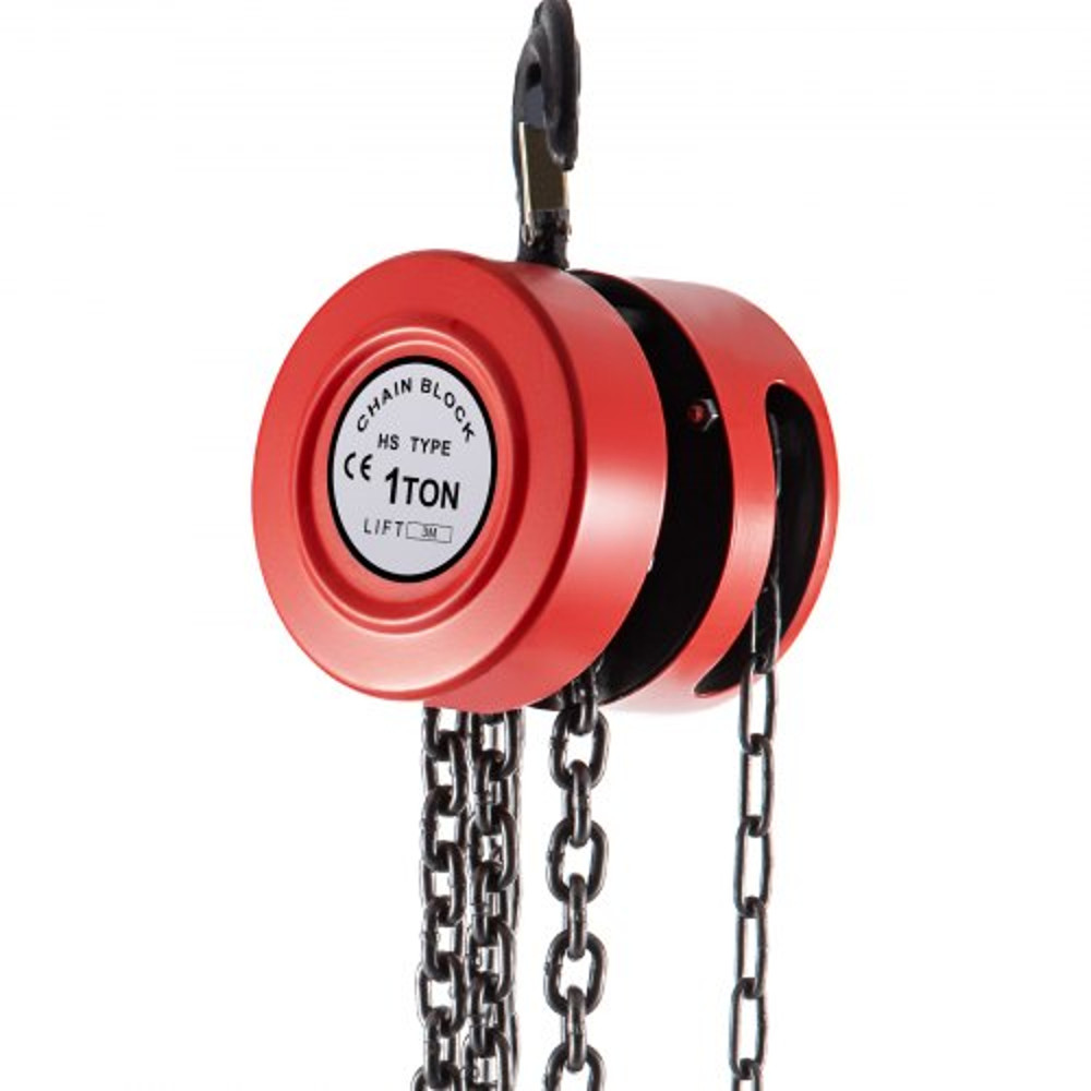2200 Lbs1 Ton Capacity Chain Block 10ft3m Lift Manual Hand Chain Hoist W IndustrialGrade Steel Cons 7