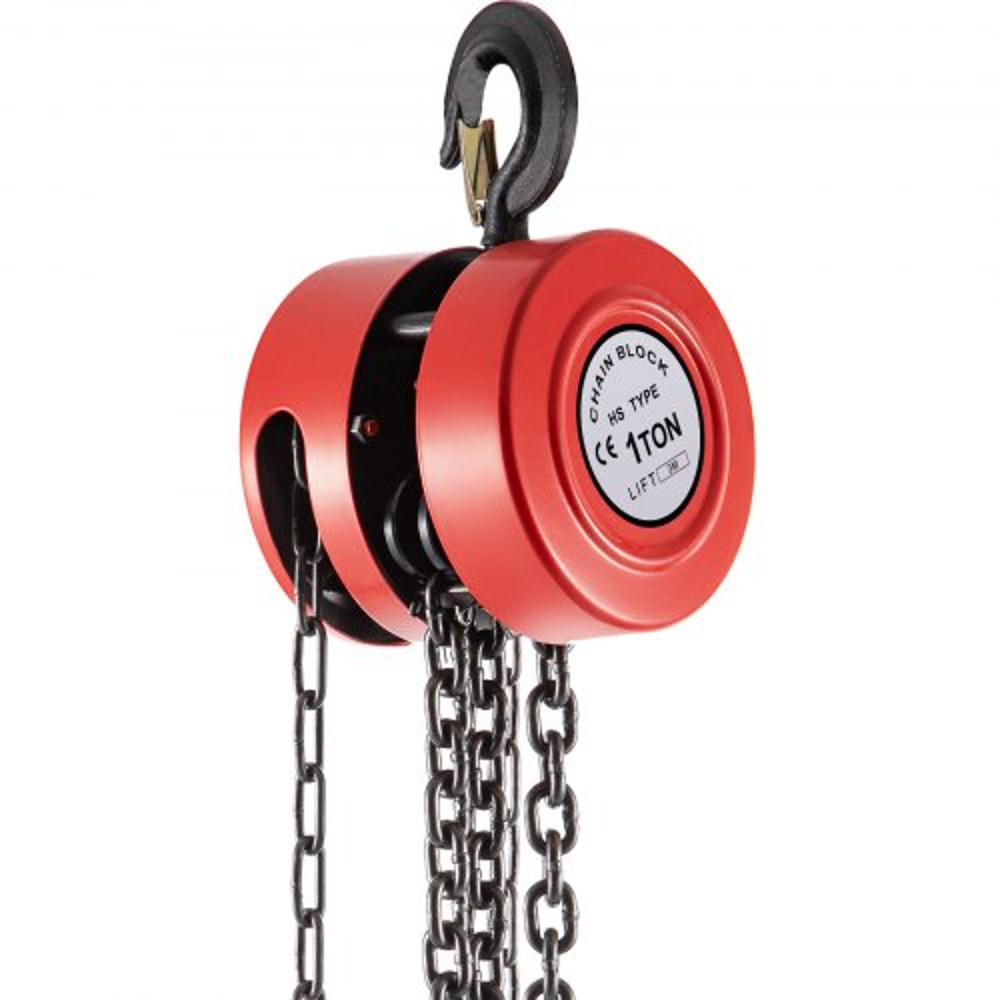 2200 Lbs1 Ton Capacity Chain Block 10ft3m Lift Manual Hand Chain Hoist W IndustrialGrade Steel Cons 8
