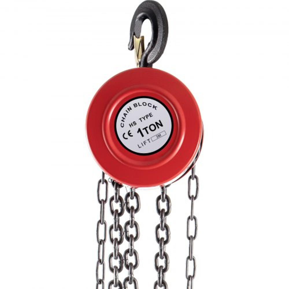 2200 Lbs1 Ton Capacity Chain Block 10ft3m Lift Manual Hand Chain Hoist W IndustrialGrade Steel Cons 9