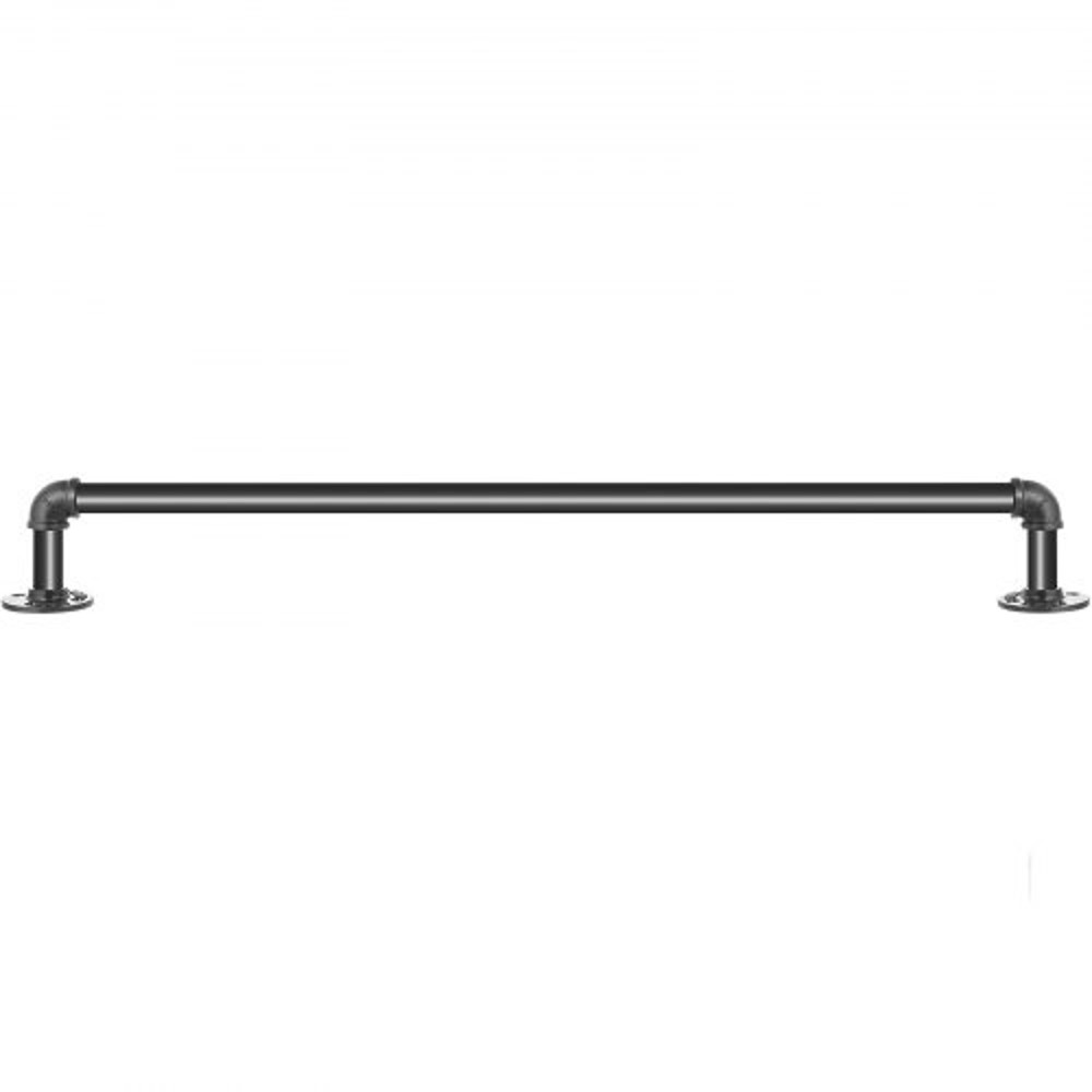 Round Corner Wall Handrailings HeavyDuty 440LBS Carbon Steel Pipe Handrail For Secure Stair Support 8