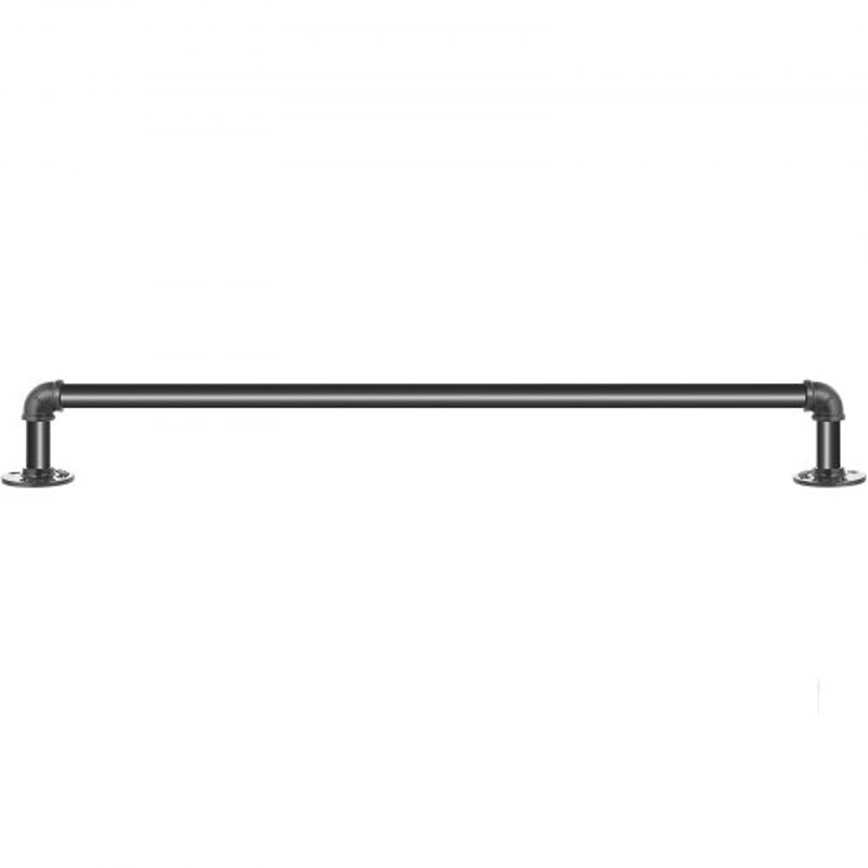 Round Corner Wall Handrailings HeavyDuty 440LBS Carbon Steel Pipe Handrail For Secure Stair Support 8