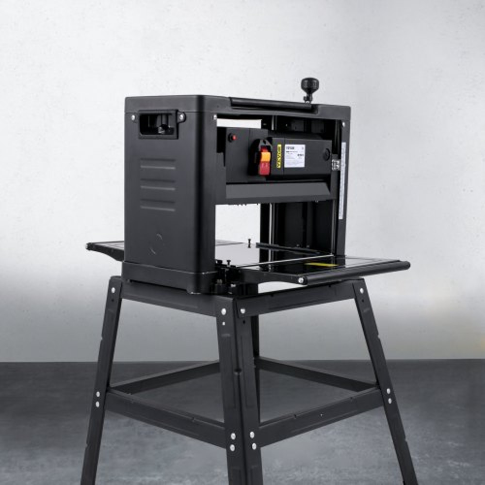 13 Thickness Planer 1800W 8000RPM Benchtop Planer W Iron Stand Dust Exhaust 6mmin Planing Speed F 0