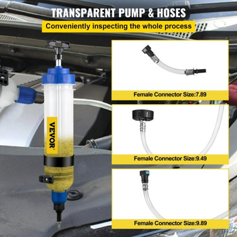 Transmission Fluid Pump Manual ATF Refill System Dispenser, Large Capacity Oil and Liquid Extractor Kit with ATF Filler