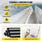 Industrial Staircase Handrail, Heavy-Duty Carbon Steel Pipe Handrail with Round Corners & Wall Mount Brackets