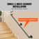 Industrial Staircase Handrail, Carbon Steel Pipe Handrail with Wall Mount Brackets, 440LBS Capacity, Indoor Outdoor