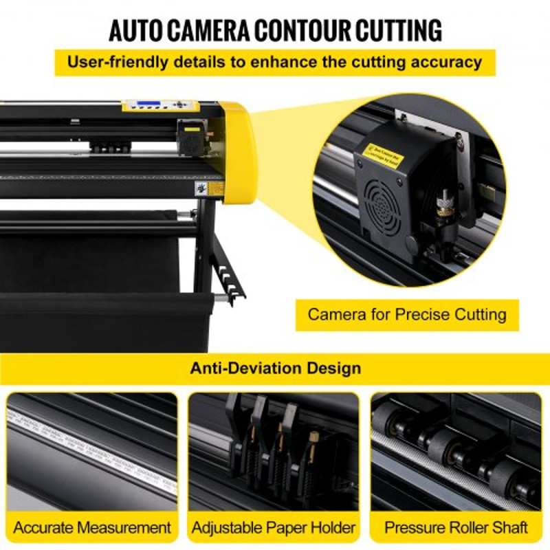 34 Vinyl Cutter Plotter With Auto Camera Contour Cutting 870mm Max Paper Feed Sign Cutting Machine  3