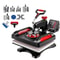 Digital DualTube Heat Press Machine 15x12 11in1 Swing Away Sublimation Machine For TShirts Hats Mug 1