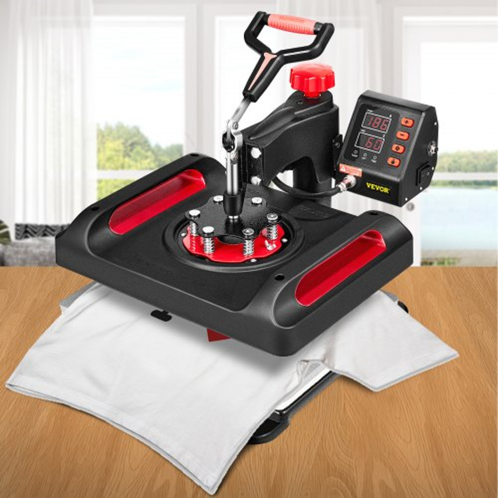 Digital DualTube Heat Press Machine 15x12 11in1 Swing Away Sublimation Machine For TShirts Hats Mug 0