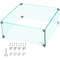 03 Thick Fire Table Glass Flame Guard Clear Tempered Wind Guard With Steady Feet For Propane Gas F 1