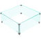 03 Thick Fire Table Glass Flame Guard Clear Tempered Wind Guard With Steady Feet For Propane Gas F 9