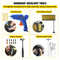 Paintless Dent Repair Tools Kit with Paintless Dent Removal Rods, Golden Lifter Puller & Glue Puller Tabs for Auto Body