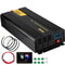 Pure Sine Wave Inverter, DC to AC Power Converter with USB, LCD, Remote, Ideal for RV, Car, Truck, Travel, Camping