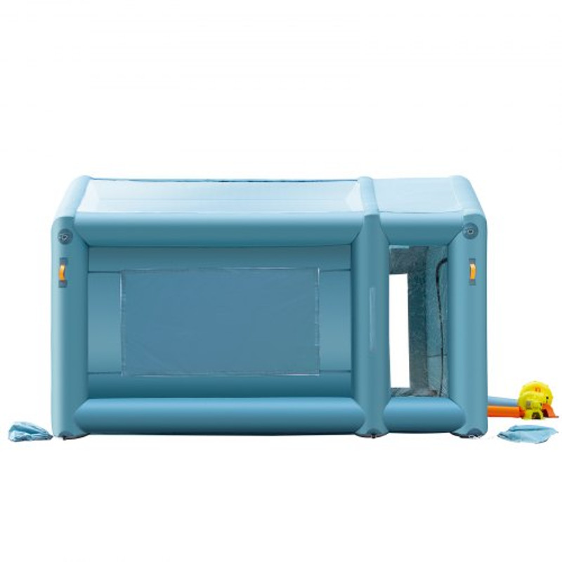 Portable Inflatable Paint Booth, Upgraded Car Spray Tent w/ Air Filter System & Blowers, Auto Paint Workstation for Cars