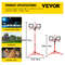 LED Work Light with Stand, Dual-Head Lumen Job Site Lights, 5000K Color Temp, IP Waterproof, Adjustable Foldable Tripod