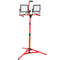 LED Work Light with Stand, Dual-Head Lumen Job Site Lights, 5000K Color Temp, IP Waterproof, Adjustable Foldable Tripod