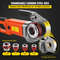 Electric Pipe Threader, Portable Pipe Threading Machine with Dies, Handheld Threader Kit with Copper Motor & Case