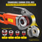 Electric Pipe Threader, Portable Pipe Threading Machine with Dies, Handheld Threader Kit with Copper Motor & Case