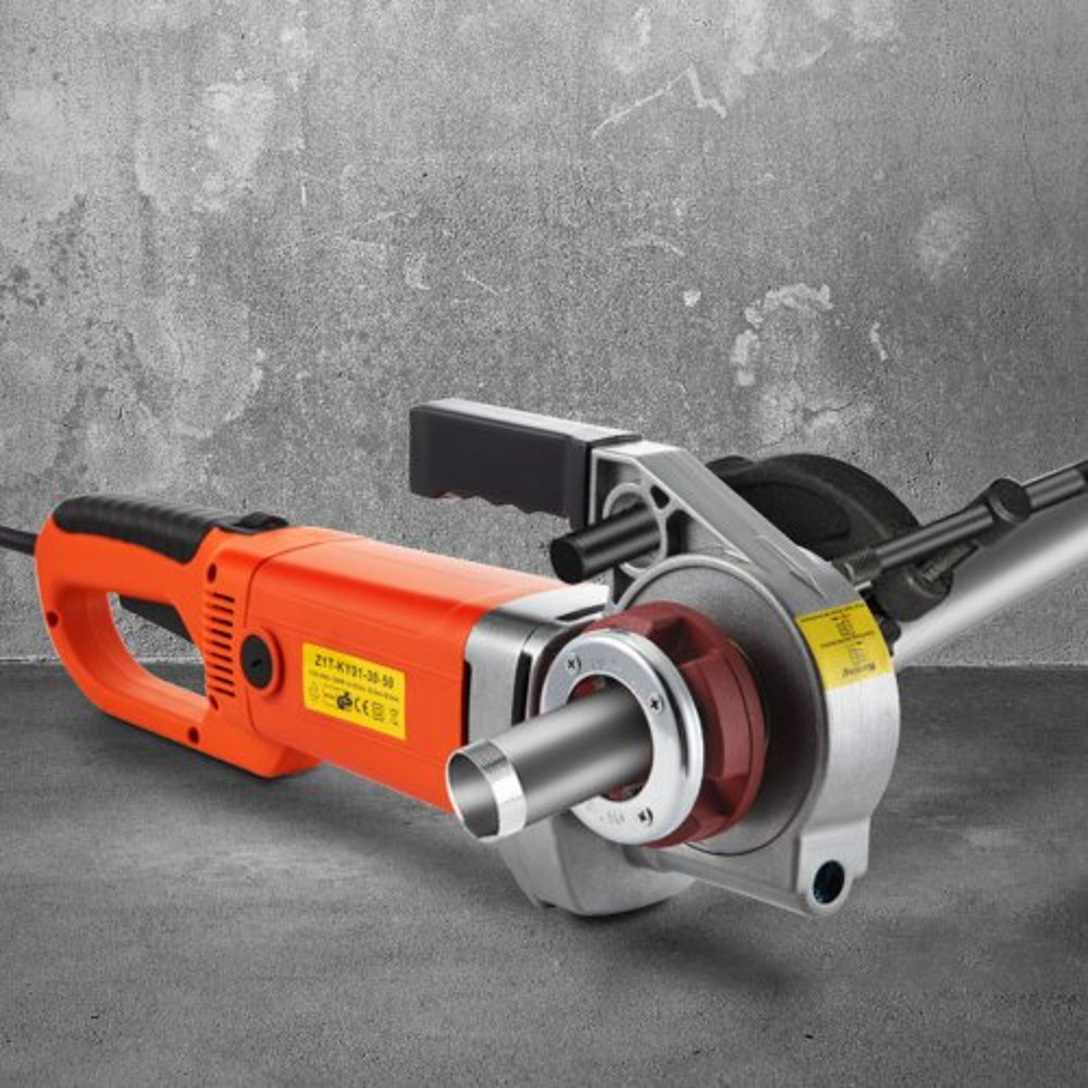 Electric Pipe Threader, Portable Pipe Threading Machine with Dies, Handheld Threader Kit with Copper Motor & Case