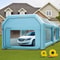 Portable Inflatable Paint Booth, Upgraded Car Paint Tent w/Air Filter System & Blowers, Large Auto Spray Workstation