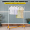 Sturdy Steel ZBase Clothing Rack Mobile Garment Display With Swivel Wheels 65 Wide Rail For Retail 2