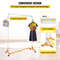 Sturdy Steel ZBase Clothing Rack Mobile Garment Display With Swivel Wheels 65 Wide Rail For Retail 6