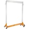 Sturdy Steel ZBase Clothing Rack Mobile Garment Display With Swivel Wheels 65 Wide Rail For Retail 9