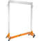 Sturdy Steel ZBase Clothing Rack Mobile Garment Display With Swivel Wheels 65 Wide Rail For Retail 7