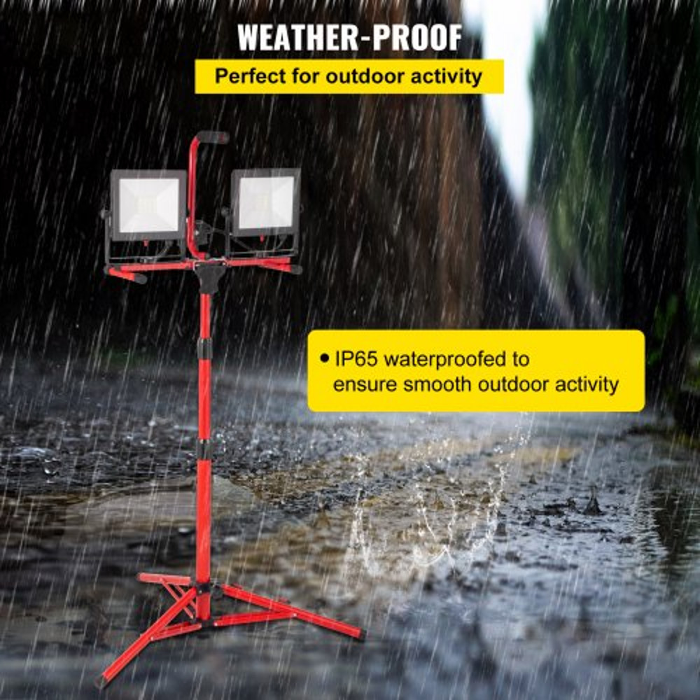 10000 Lumen LED Work Light With Adjustable Tripod Stand IP65 Waterproofed 5000 Kelvin Color Tempera 3