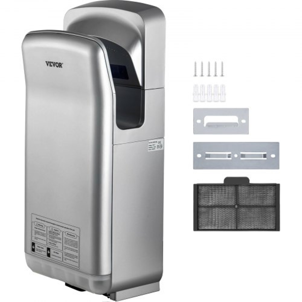ABS Air Dryer Hand With HEPA Filtration 1600W 110V Vertical Hand Dryer HighSpeed Automatic Infrare 1