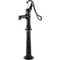 Rustic Cast Iron Hand Water Pump w/ Stand, Tall Pitcher Pump & Base for Garden, Yard, Farm, Easy Install with Holes