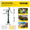 Rustic Cast Iron Hand Water Pump w/ Stand, Green Pitcher Pump for Garden, Yard, Farm Use, Pre-Set Holes for Fast Install