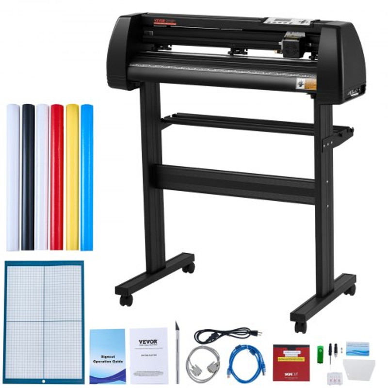 28 LCD Display Plotter Cutter With Signmaster Software Adjustable DoubleSpring Pinch Rollers 1