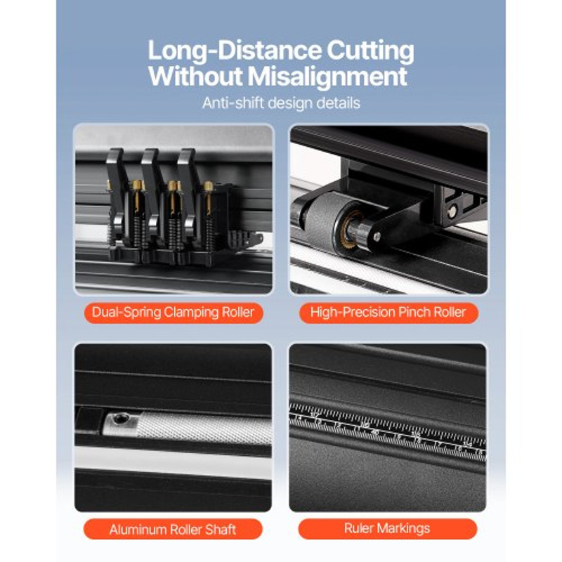 28 LCD Display Plotter Cutter With Signmaster Software Adjustable DoubleSpring Pinch Rollers 5