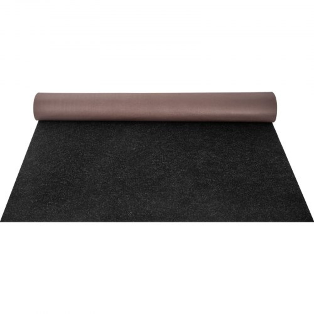 Marine Carpet Charcoal Black, Indoor/Outdoor Marine Grade Boat Carpeting Roll with Waterproof TPR Backing