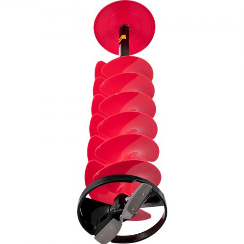 Nylon Ice Drill Auger Bit, Length Ice Auger with Drill Adapter, Extension Rod & Blade Guard, Lightweight Ice Burrowing