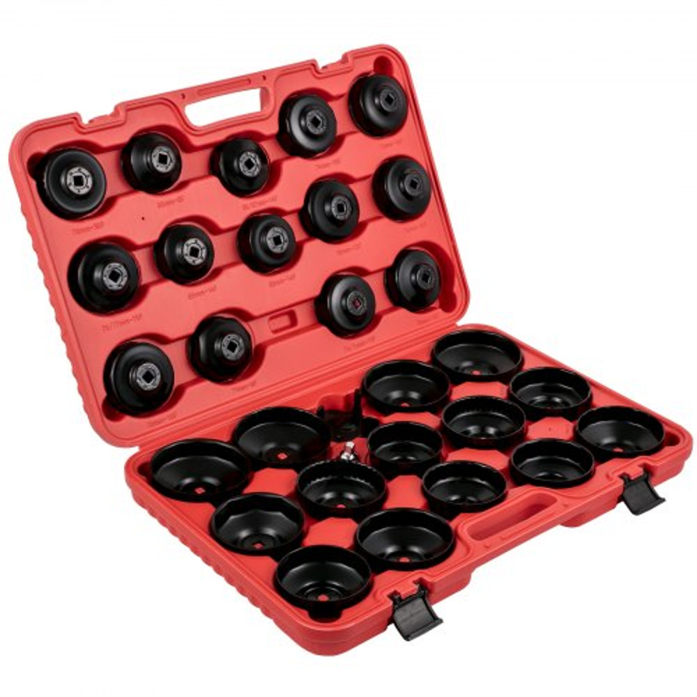 30Piece Oil Filter Socket Set Sturdy Steel Low Profile 38 Wrench Cap Set For Easy Access Secure Re 8