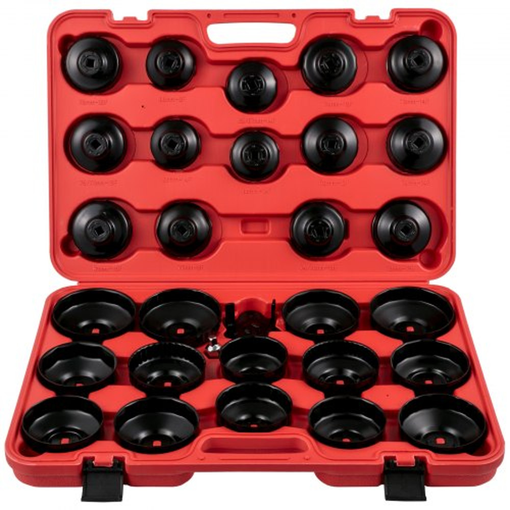 30Piece Oil Filter Socket Set Sturdy Steel Low Profile 38 Wrench Cap Set For Easy Access Secure Re 7