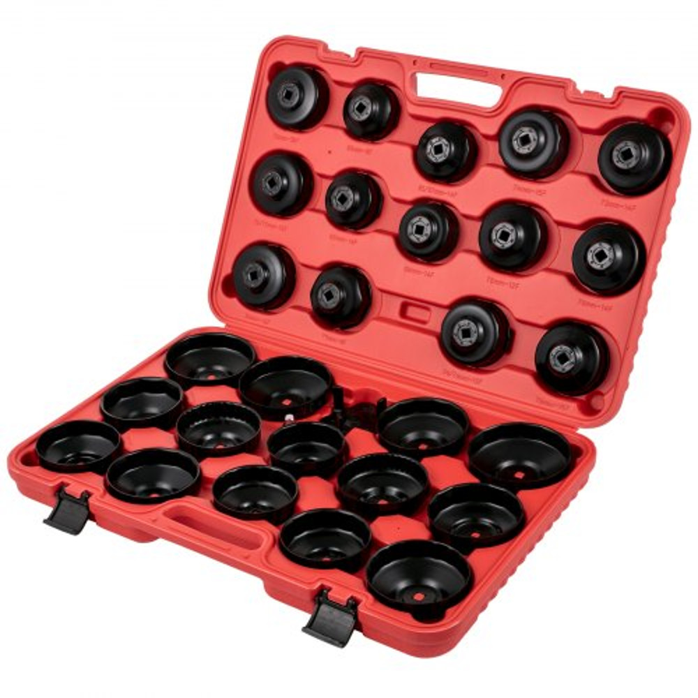 30Piece Oil Filter Socket Set Sturdy Steel Low Profile 38 Wrench Cap Set For Easy Access Secure Re 9