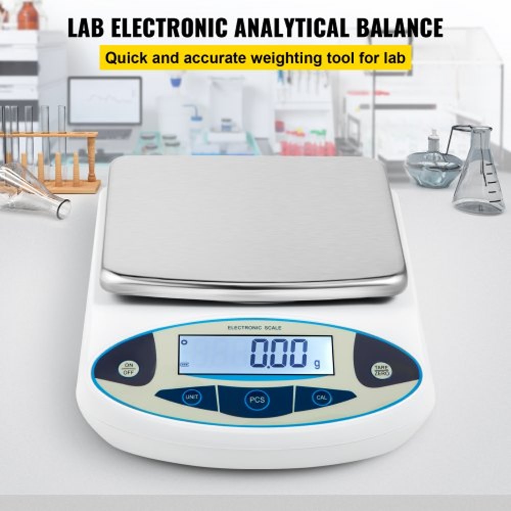 5000g X 001g Analytical Balance High Precision Digital Lab Scale With 13 Units Conversion LCD Disp 2