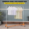 Height Adjustable Rolling Z Garment Rack Sturdy Steel Z Base Clothing Rack W Lockable Casters For H 2